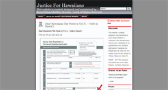 Desktop Screenshot of justiceforhawaiians.com