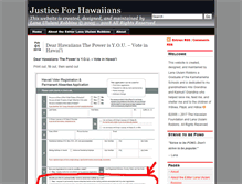 Tablet Screenshot of justiceforhawaiians.com